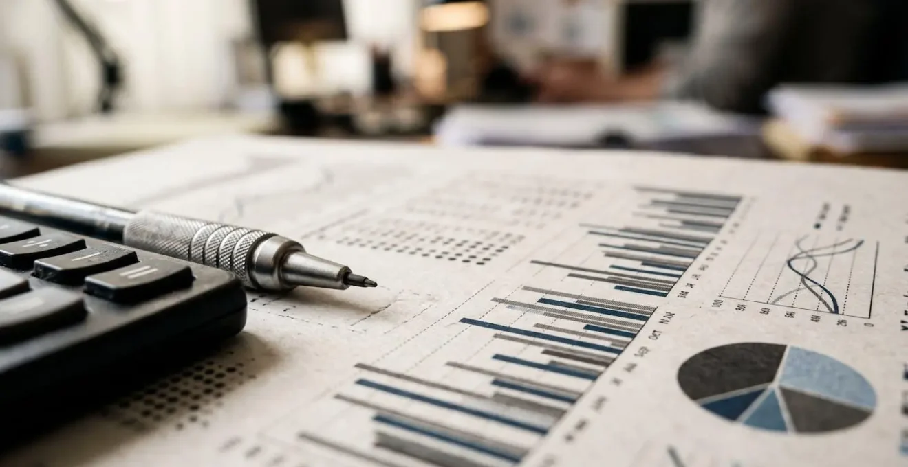 Analyse détaillée des coûts variables et de la marge brute sur des documents financiers d'entreprise
