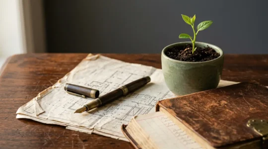 Symbolisation d'une transition délicate entre générations dans le monde des affaires