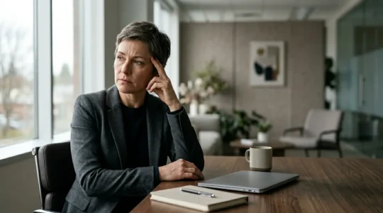 Un dirigeant d'entreprise confronté aux défis financiers pendant un arrêt de travail