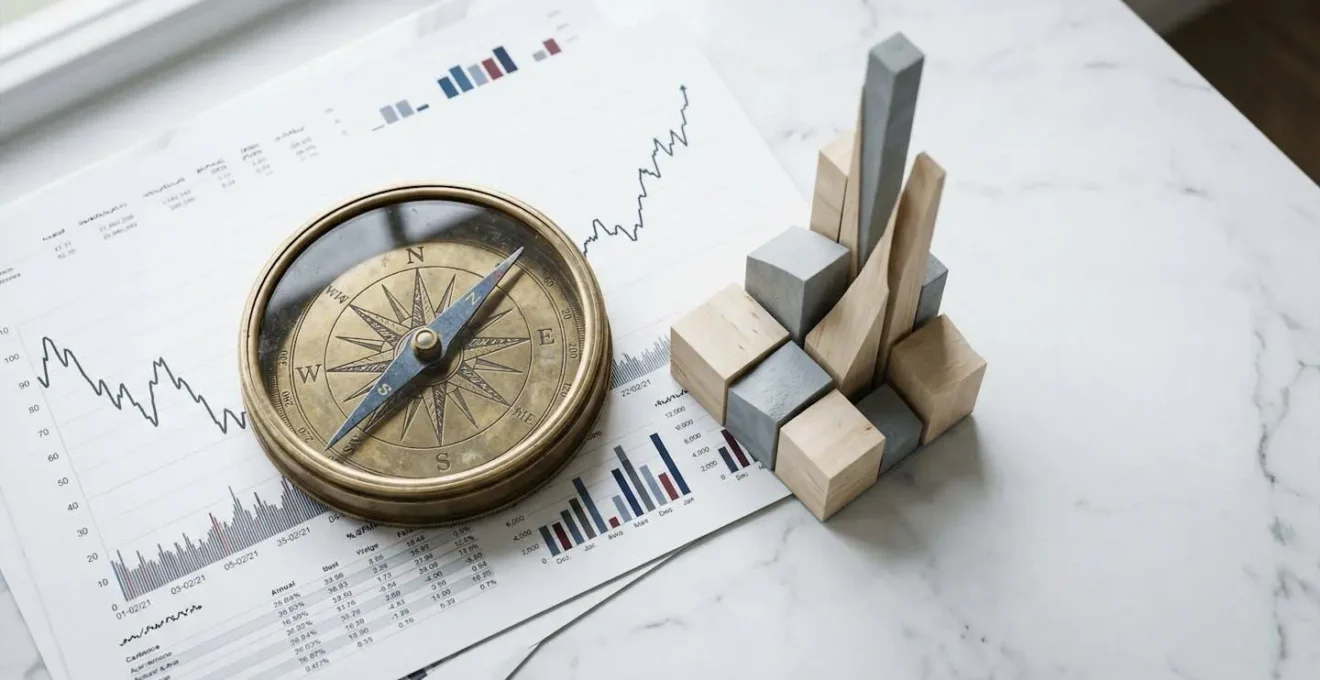 Concept stratégique montrant la transition et la résilience d'une entreprise lors d'un changement de modèle économique