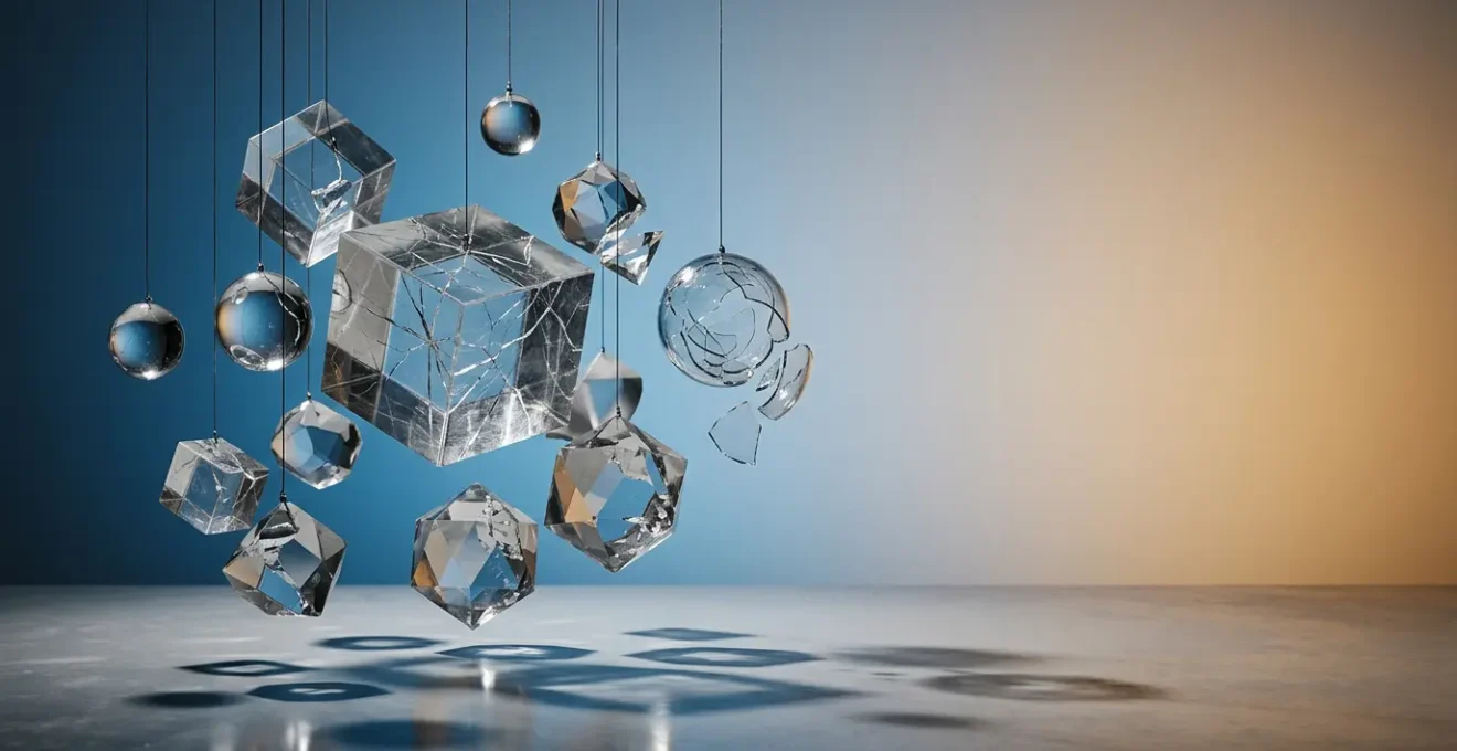 Concept abstrait représentant la vulnérabilité des services cloud et les conséquences financières d'une panne