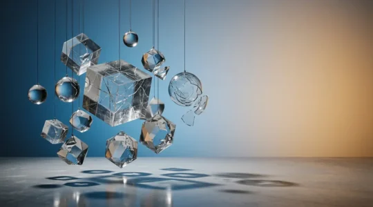 Concept abstrait représentant la vulnérabilité des services cloud et les conséquences financières d'une panne