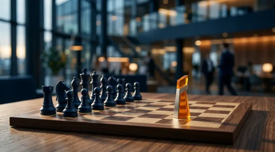 Scène conceptuelle illustrant le recrutement de développeurs dans le secteur de l'assurance