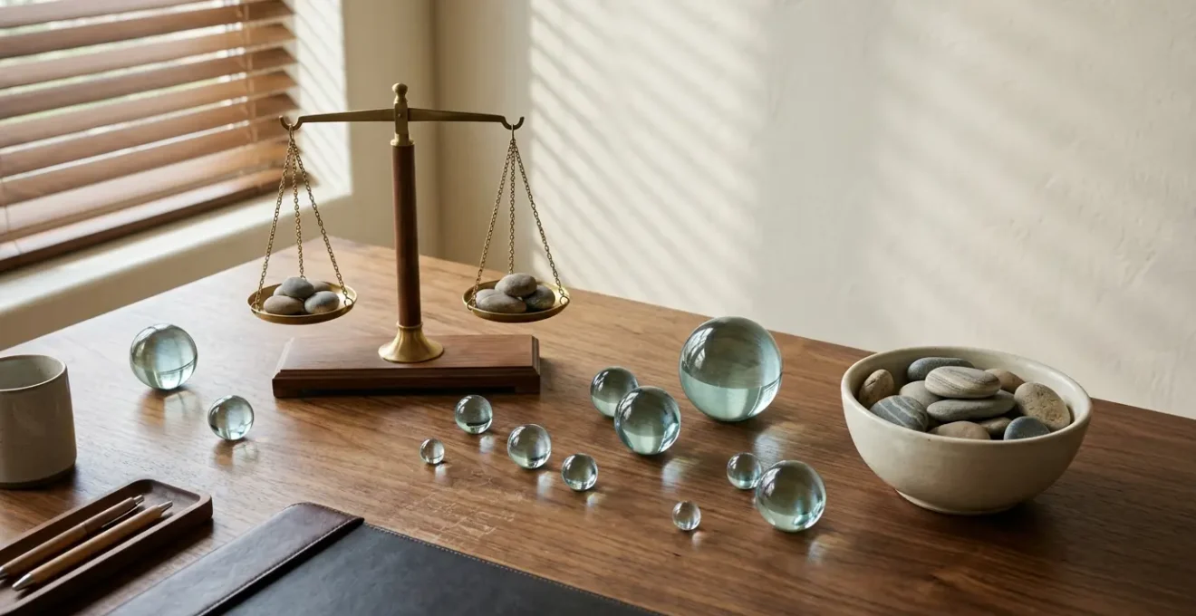 Composition symbolique représentant les différentes composantes de la rémunération globale d'une entreprise moderne