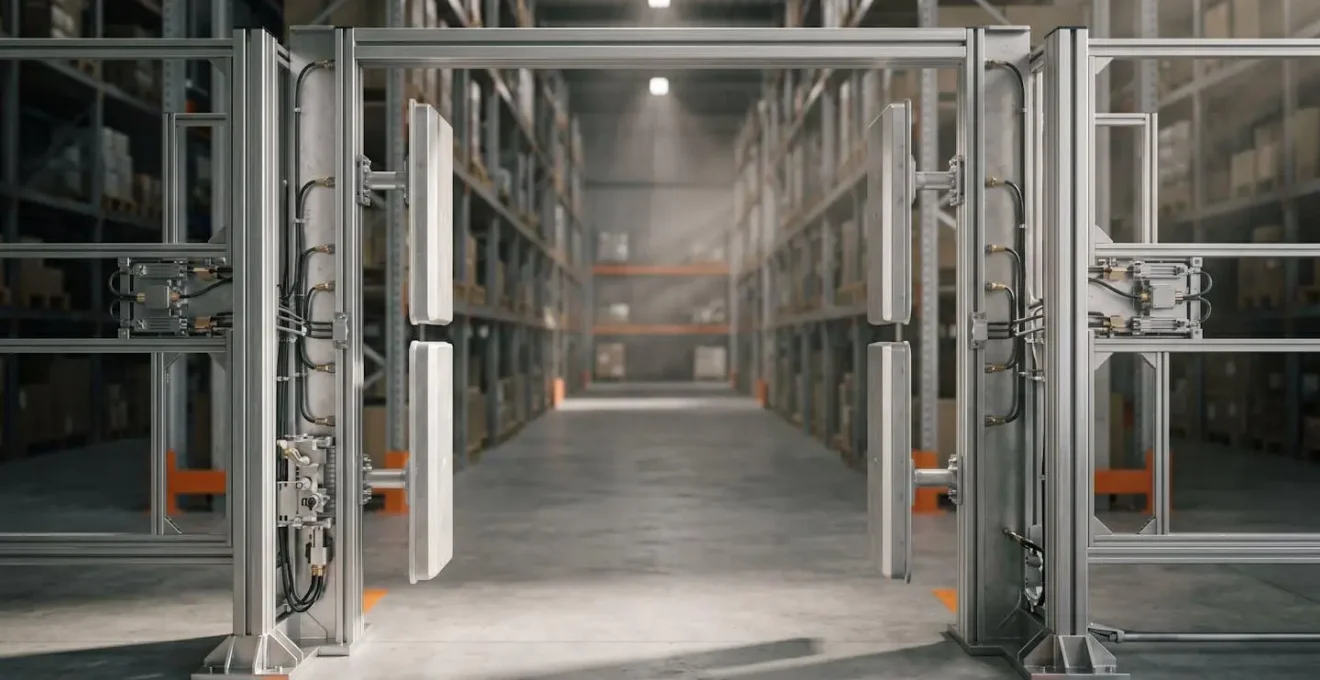 Systeme de traçabilite RFID pour inventaire et prevention demarque inconnue entrepot e-commerce