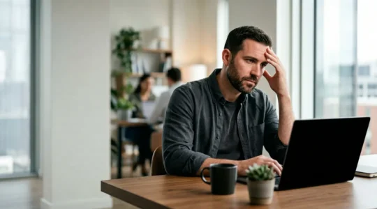 Dirigeant d'entreprise face à une crise de trésorerie après un arrêt d'activité soudain