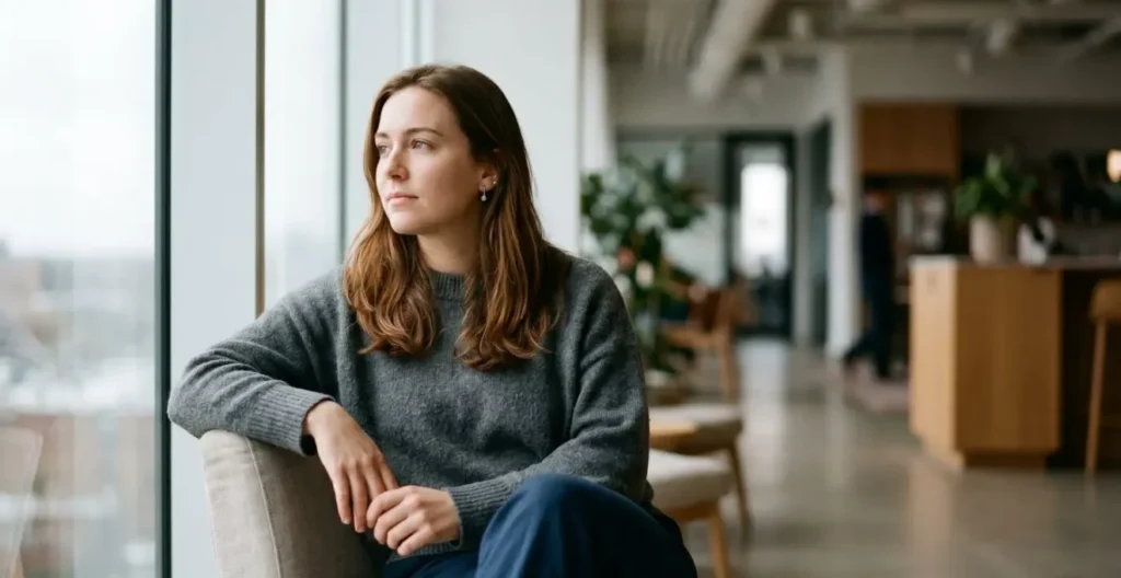 Jeune professionnel de la génération Z dans un environnement de travail flexible illustrant les nouvelles attentes